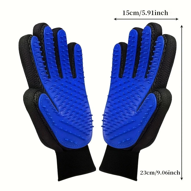 2026 Premium Pet Grooming Gloves - Dual Function Hair Removal and Massage Tool Set