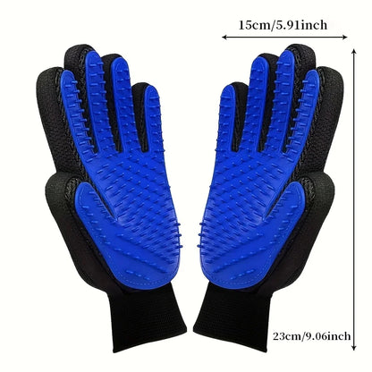2026 Premium Pet Grooming Gloves - Dual Function Hair Removal and Massage Tool Set