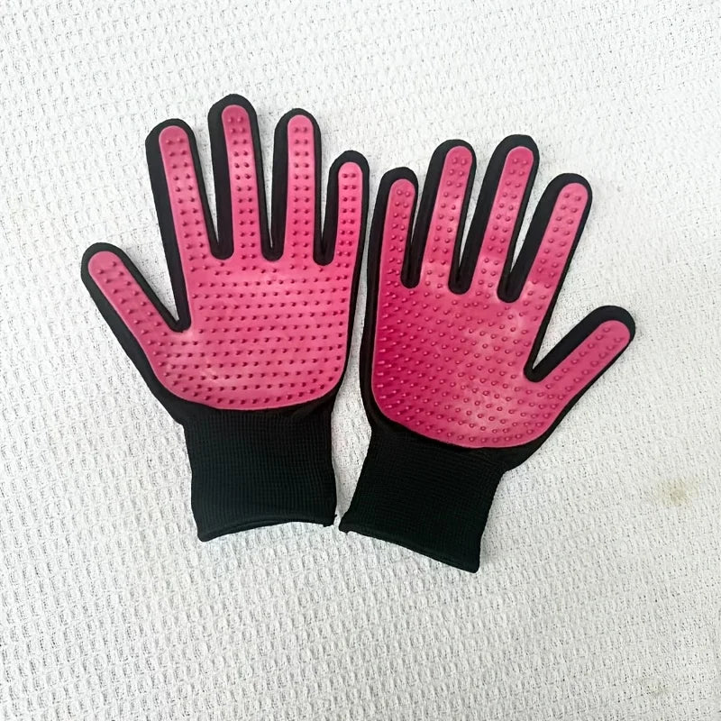2026 Premium Pet Grooming Gloves - Dual Function Hair Removal and Massage Tool Set